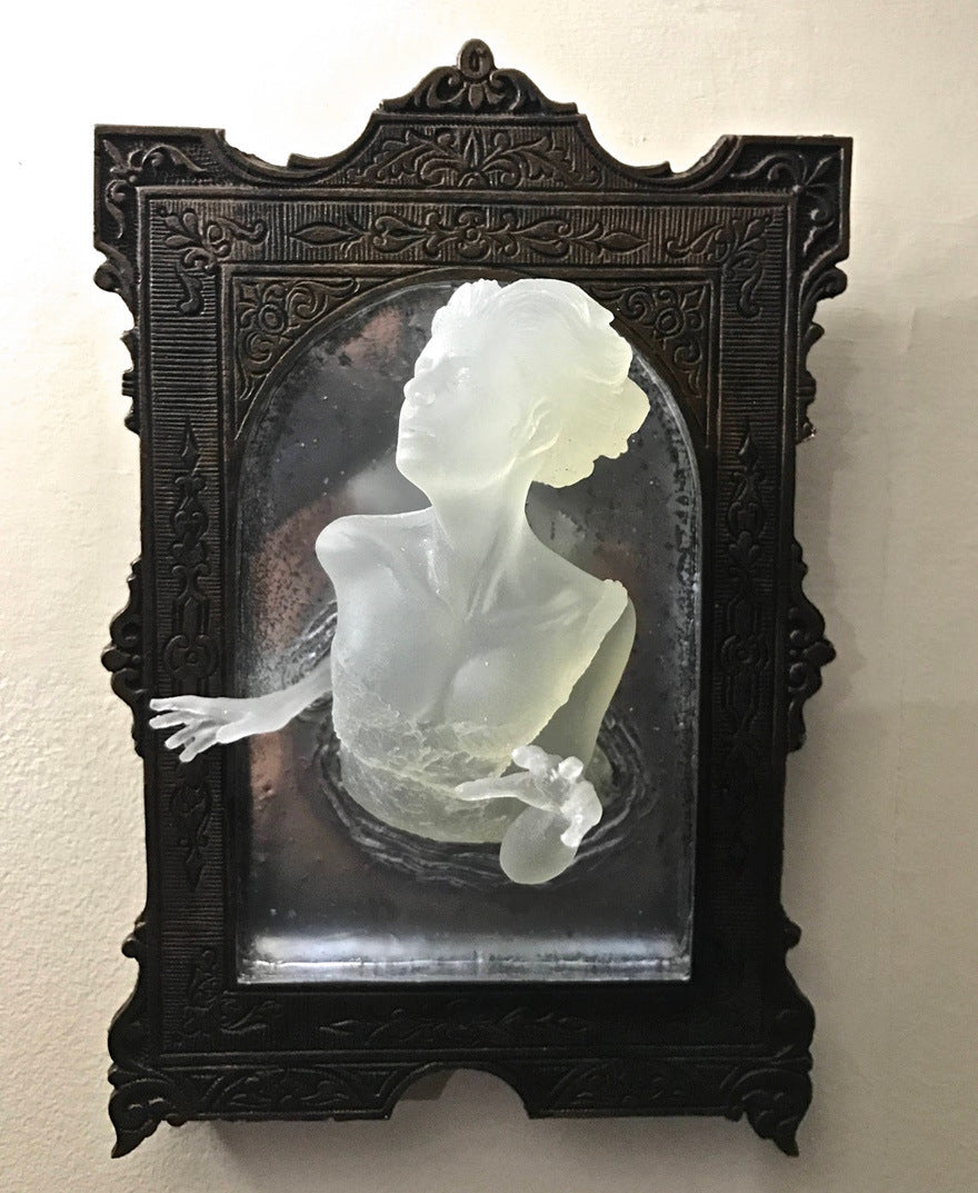 Ghost Ornament Mirror Decoration
