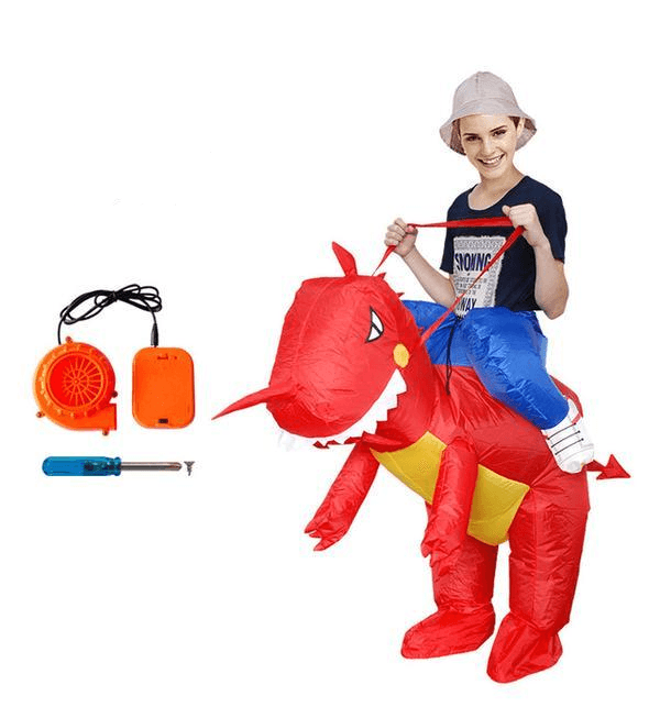 Red Dinosaur Inflatable Costume