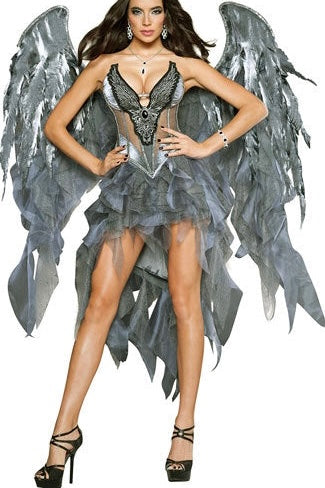 Grey Angel Costume