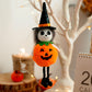Pumpkin Witch Ornaments Broom Haunted House Decoration Props Decorations