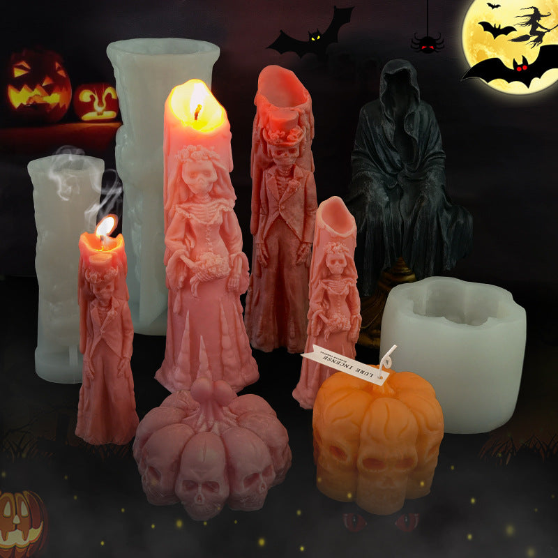 Halloween / Spooky silicone candle molds