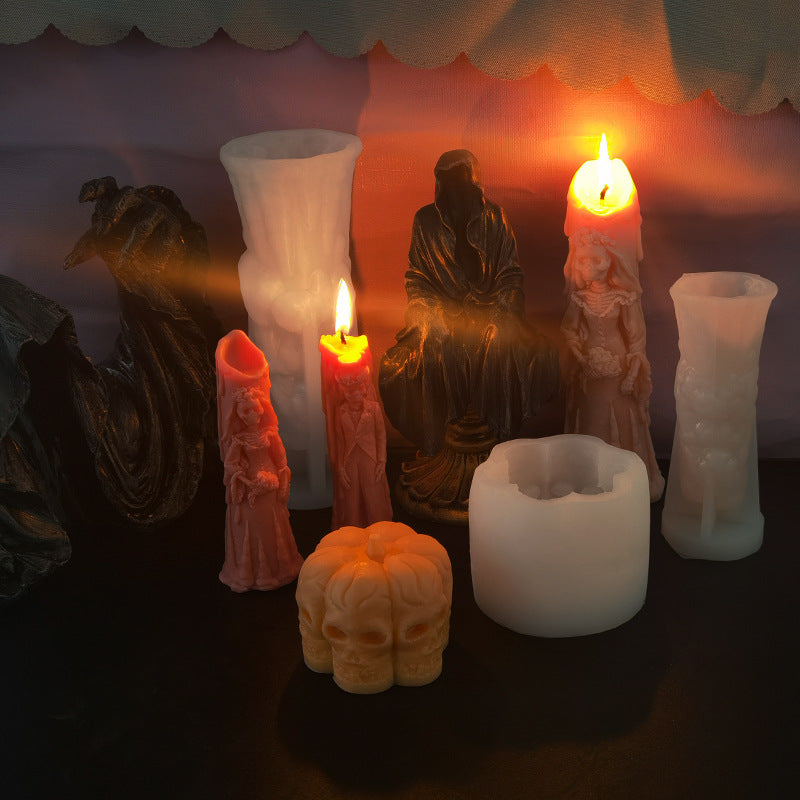 Halloween / Spooky silicone candle molds