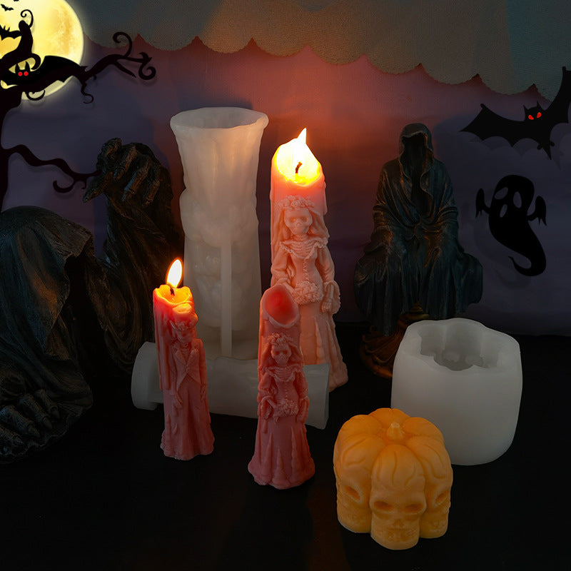 Halloween / Spooky silicone candle molds