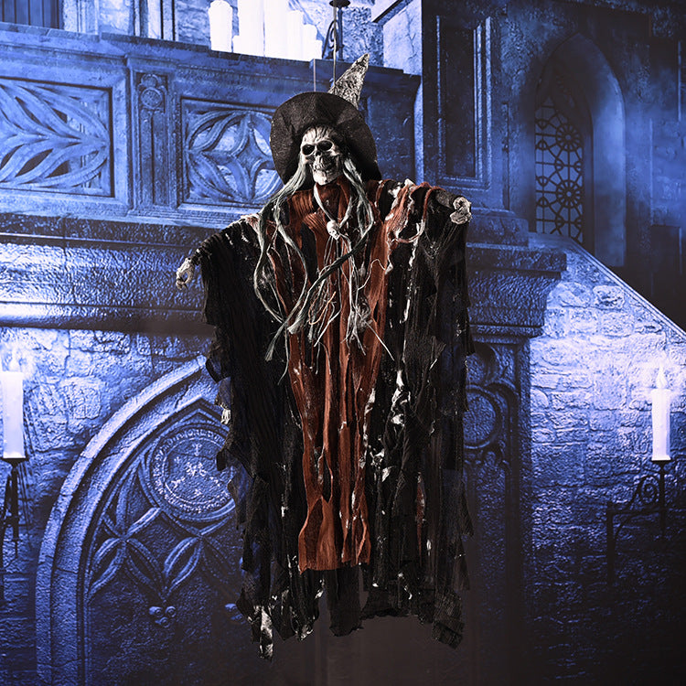 Hanging Skeleton Ghost Decoration
