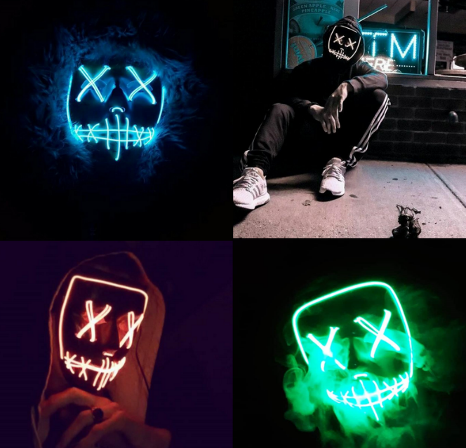 Purge Glowing LED Mask