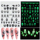 Glow in the dark nail sticker