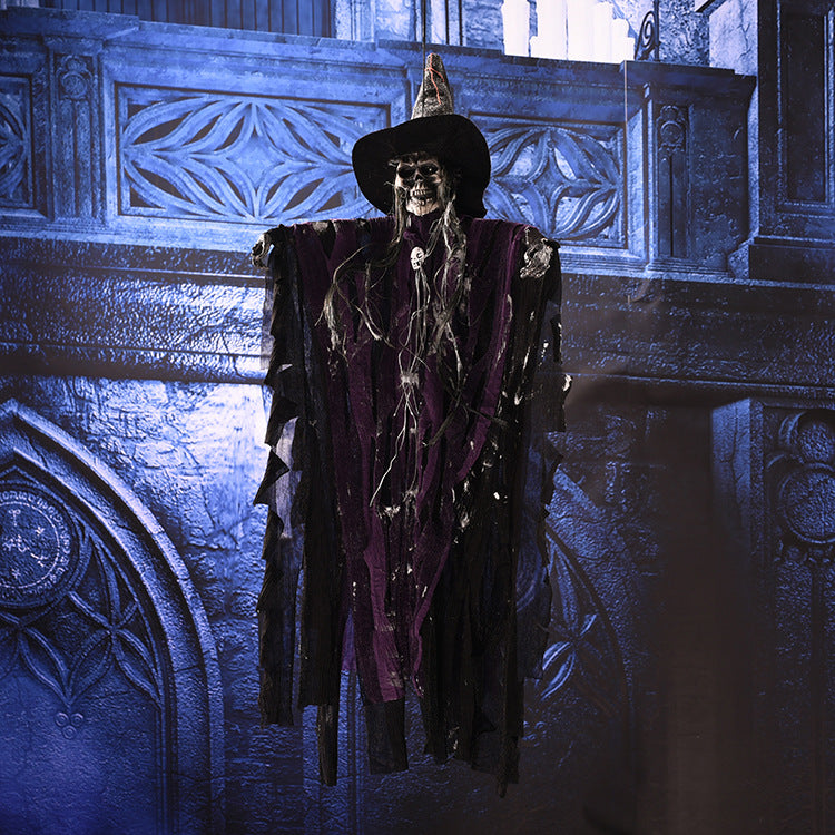 Hanging Skeleton Ghost Decoration