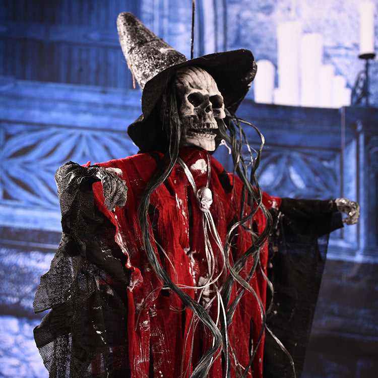 Hanging Skeleton Ghost Decoration