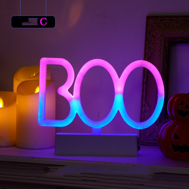 Neon Sign Halloween Decor