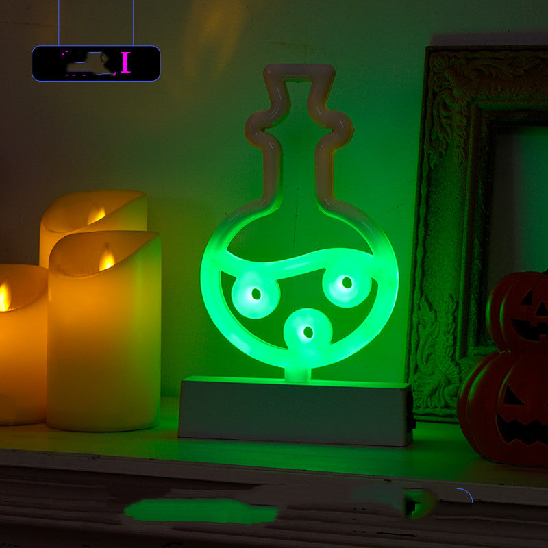 Neon Sign Halloween Decor