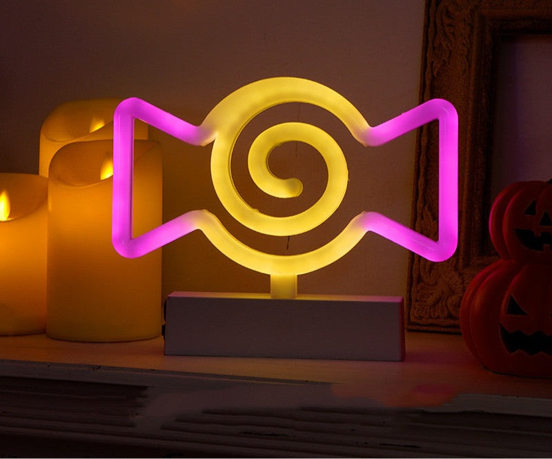 Neon Sign Halloween Decor